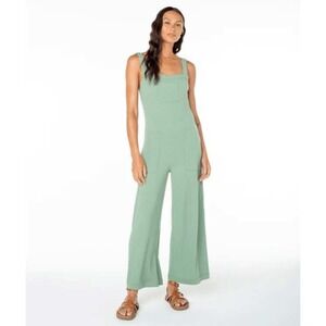 Roxy Ribbed Knit Wide Leg Jumpsuit - See sizes below